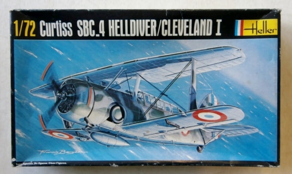 Curtiss SBC-4 Helldiver Cleveland l 1/72 Scale Plastic Model Kit Heller 285