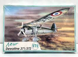 Dewoitine 371/372 Fighter 1/72 scale  Plastic Model Kit Azur A010