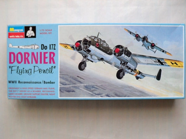 Dornier Do-17Z Bomber 1/72 Scale Plastic Model Kit Monogram PA214