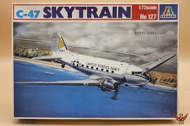 Douglas C-47 Skytrain Transport 1/72 Scale Plastic Model Italeri 127