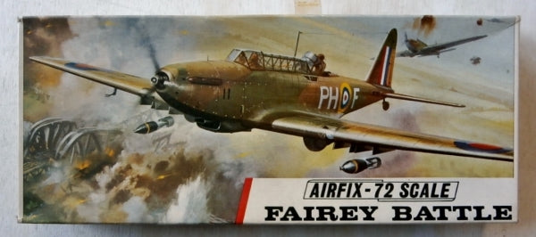 Fairey Battle Mk 1 Bomber 1/72 Scale Plastic Model Kit Airfix 02029-7