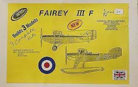 Fairey lll F Fighter 1/72 Scale Vacuform Plastic Model Kit Contrail