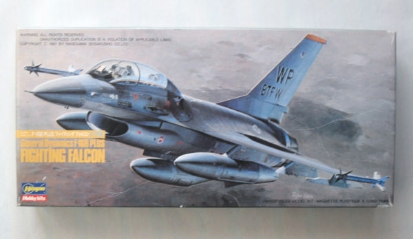 General Dynamics F-16B 1/72 Scale Plastic Model Hasegawa B14
