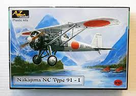 Hakajima NC Type 91-1 Fighter 1/72 Scale Plastic Model Kit AZ Model 72016