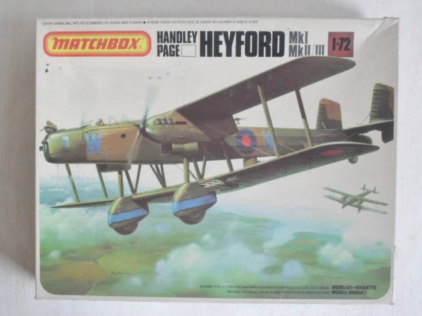 Handley Page Heyford Mk 1 `Bomber 1/72 Scale Plastic Model Kit Matchbox PK605