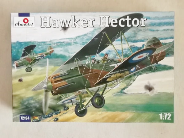 Hawker Hector Reconnaissance Biplane 1/72 Scale Plastic Model Kit AModel 72194