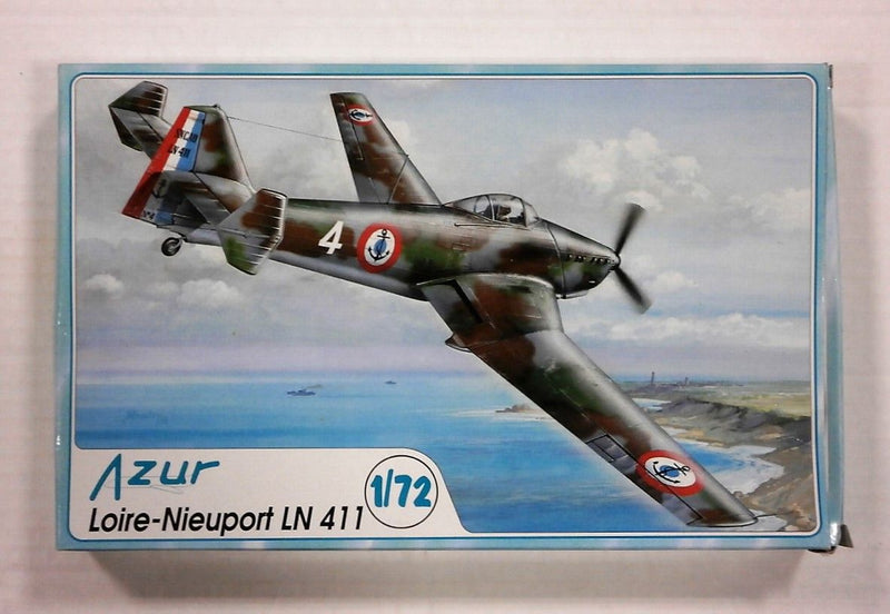 Loire-Nieuport LN411 Dive Bomber 1/72 Scale Plastic Model Kit Azur 007