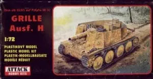 Sd.Kfz.138/1 Grille SP Gun 1/72 Scale Plastic Armoured Vehicle Model Kit Attack Models 72801