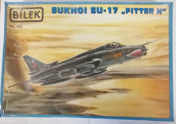 Sukhoi SU17 "Fitter H" Fighter 1/72 Scale Plastic Model Kit Bilek 936