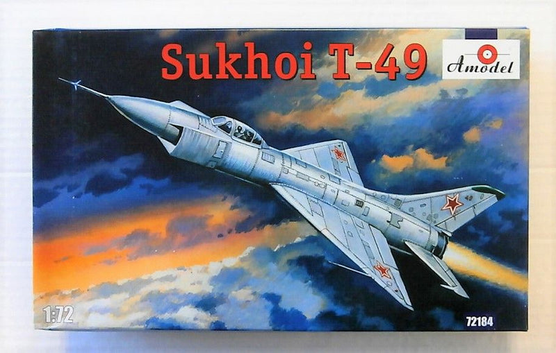 Sukhoi T-49 Fighter 1/72 Scale Plastic Model Kit Amodel 72184