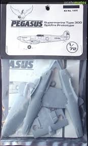 Supermarine Spitfire Type 300 Prototype 1/72 Scale  Plastic Model Pegasus 1008