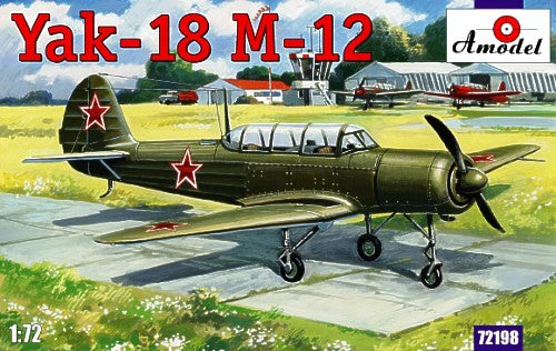 Yakovlev Yak-18 M.12 Trainer 1/72 Scale Plastic Model Kit Amodel 72198