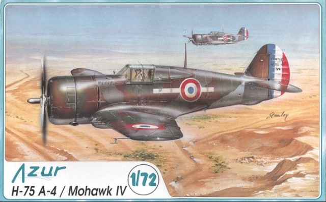 Curtiss H-75-A4 Mohawk lV 1/72 scale  Plastic Model Kit Azur A013
