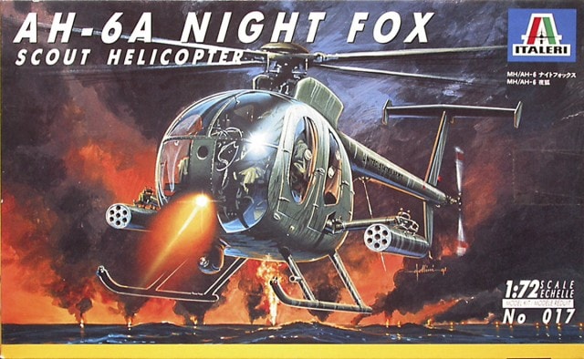 Boeing AH6-A Night Fox Helicopter 1/72 Scale Plastic Model Kit