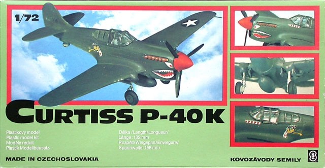 Curtiss P-40K Fighter 1/72 Scale Plastic Model Kit KS Models 741491
