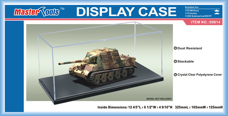 Clear Display Case w/ Base  1/18 Scale Plastic Trumpeter 09814