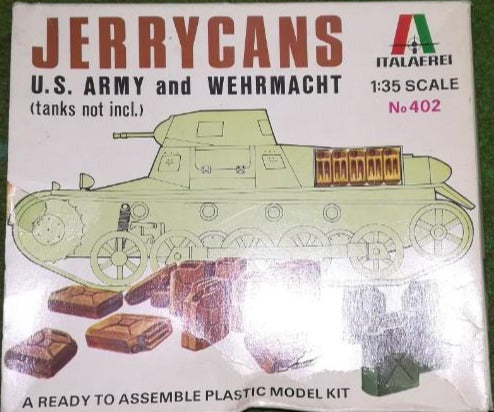 Jerry Cans US and German 1/35 Scale Diorama Model Kit Italeri 402