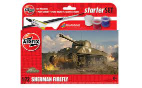 M4 Sherman Firefly  Armoured Vehicle  1/72 Scale Plastic Model Kit Airfix  A55003