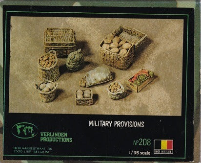Military Prrovisions Food Containers 1/35 Scale Resin Detail Set Verlinden 208
