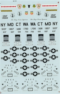 Republic A-10 Thunderbolt ll Markings 1/48 Scale Decal Sheet Microscale 48-134