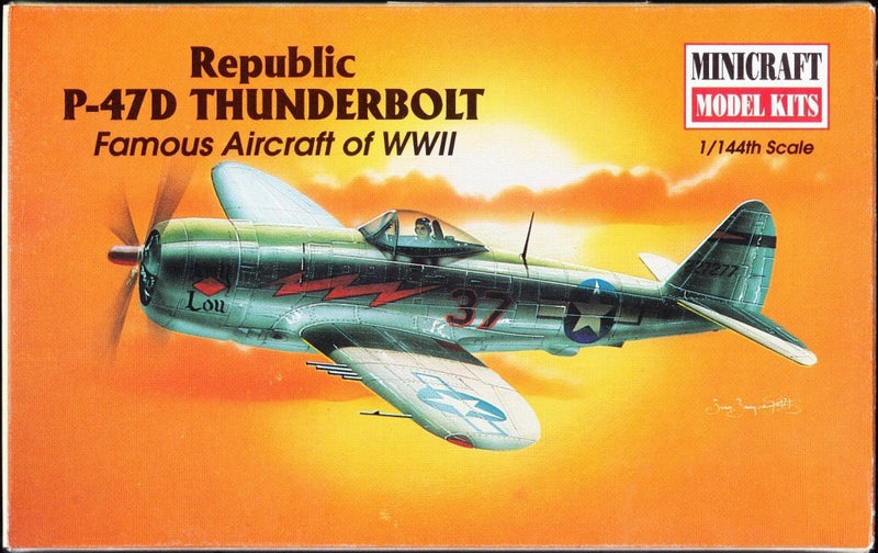 Republic P-47D Thunderbolt 1/144 Scale Plastic Model Kit Minicraft14413