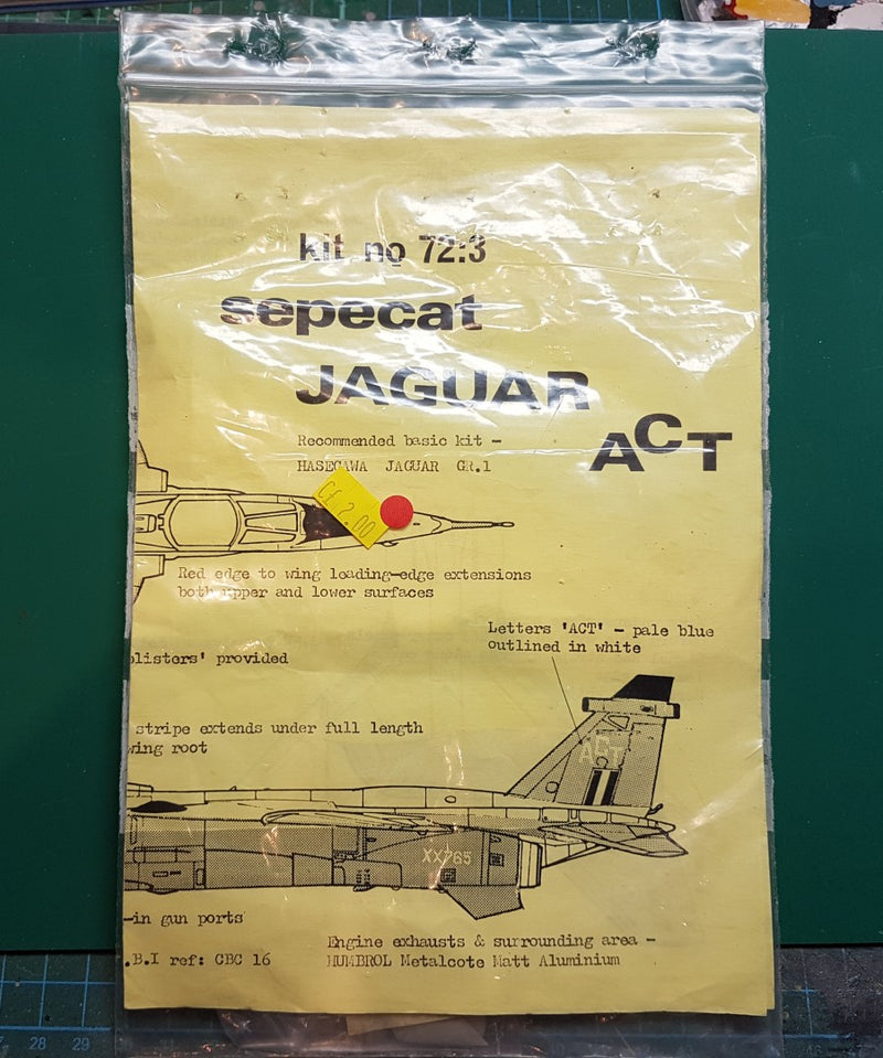 Sepecat Jaguar ACT Resin Conversion Set 1/72 Scale Maintrack Models 72-3