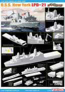 USS Nrw York LPD-21 Landing Platform Dock  1/700 Scale Plastic Model Kit Dragon 7110