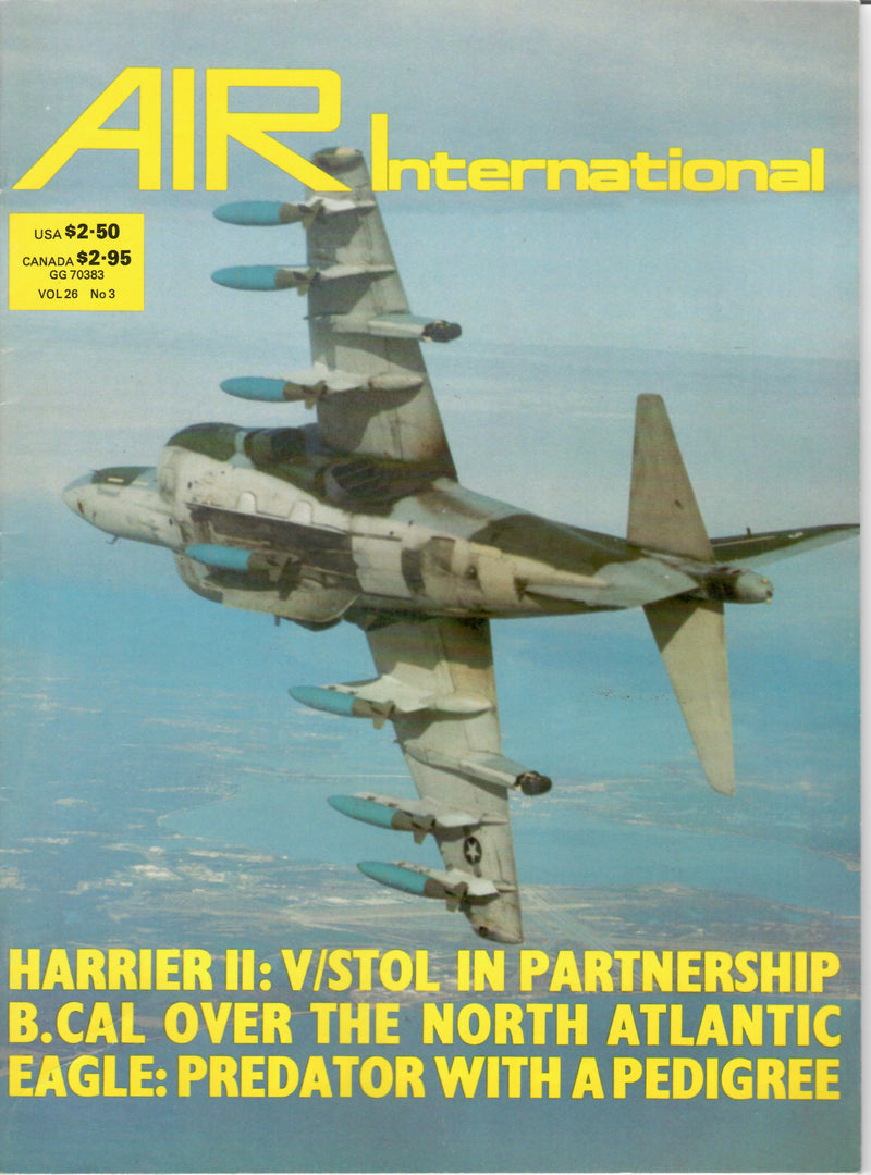 AIR International  Magazine March 1984 Volume 26 no 3