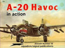 A-20 Havoct in Action Softcover Book Squadron Signal Aircraft No56