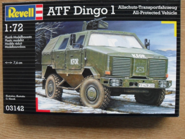 ATF Dingo Armoured Car 1/72 Scale Plastic Model Kit Revell 03142