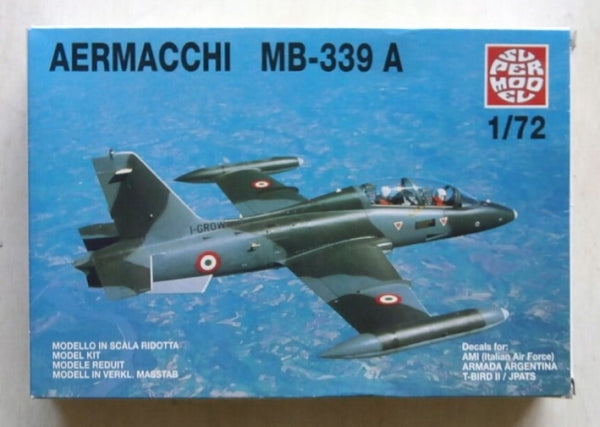 Aermacchi MB339A Trainer 1/72 Scale Plastic Model Kit Supermodel 10-018