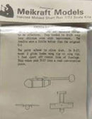 Aeronica GB-1 Glide Bomb 1/72 Scale Plastic Model Kit Meikraft