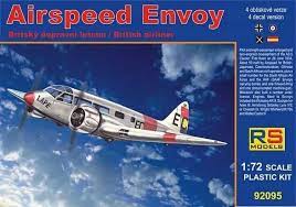 Airspeed Envoy Airliner 1/72 Scale Plastic Model Kit RS Models 92095