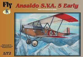 Ansaldo S.V.A. 5 Early Fighter 1/72 Scale Plastic Model Kit Fly Models 72001