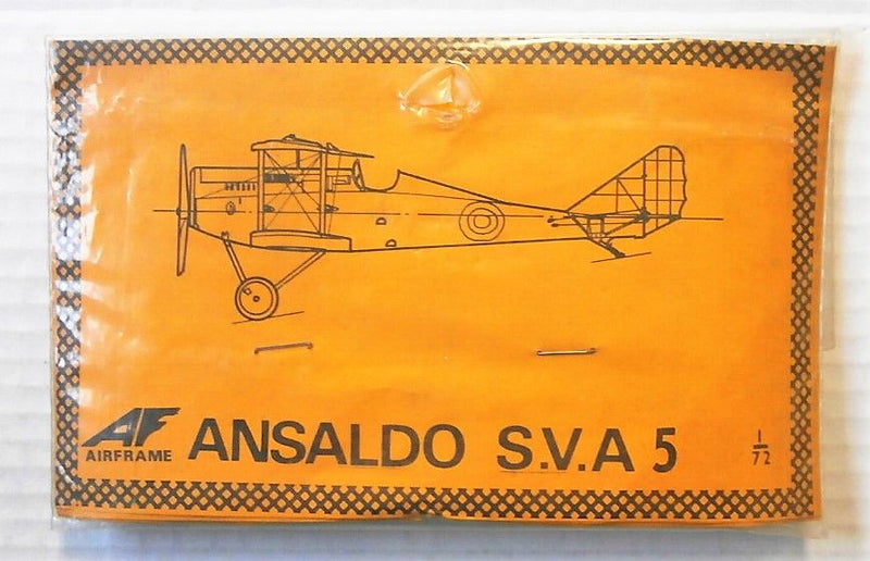 Ansaldo SVA 5 Fighter 1/72 Scale Plastic Vacuform Model Kit Airframe 25