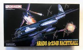 Arado Ar 234B Nachtigall 1/72 Scale Plastic Model Kit Dragon 5012