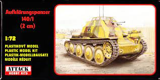 Aufklärungspanzer 38 140/1 Tank 1/72 Scale Plastic Armoured Vehicle Model Kit Attack Hobby 72805