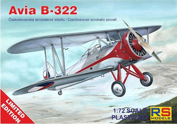 Avia B-322 Sportplane 1/72 Scale Resin Model Kit RS Models 72120
