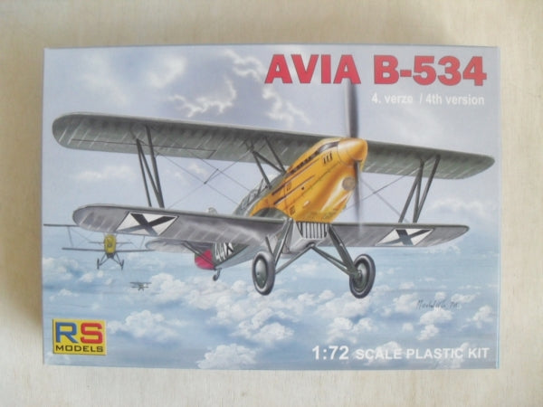 Avia B-534 Fighter 1/72 Scale Resin Model Kit RS Models 92070
