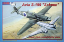 Avia S.199 Sakeen Fughter 1/72 Scale Plastic Mode Starterl Kit AML 72035