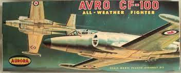 Avro CF-100 Canuck FIghter Vintage 1/67 Scale Plastic Model Kit Aurora 137-98