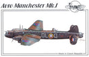Avro Manchester Mk l Bomber 1/72 Scale Resin Model Kit Planet Models 127