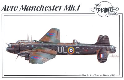 Avro Manchester Mk l Bomber 1/72 Scale Resin Model Kit Planet Models 127