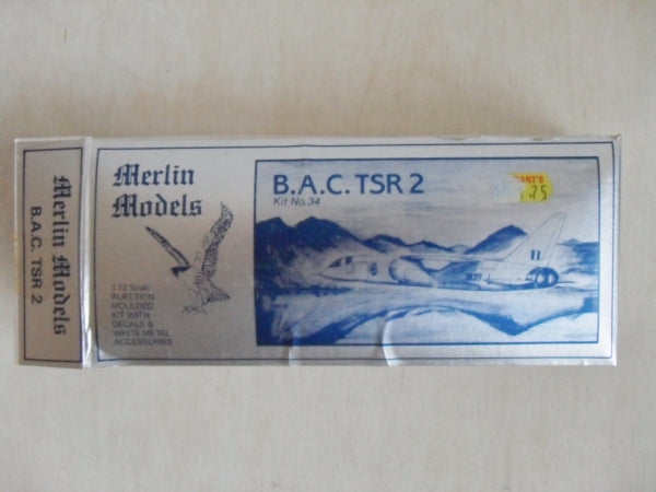 BAC TSR 2 Strike Fighter 1/72 Scale Plastic Model Kit Merlin 34