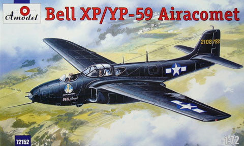 Bell XP/YP-59 Aircomet Fighter 1/72 Scale Plastic Model Kit AModel 72152