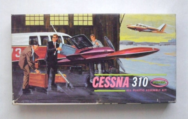 Cessna 310 Lightplane 1/69 Scale Plastic Model Kit Aurora 283