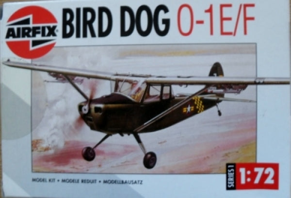 Cessna O-1 E/F Bird Dog Lightplane 1/72 Scale Plastic Model Kit Airfix 01058