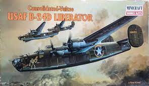 Consolidated B-24D Bomber 1/72 Scale Plastic Model Kit Minicraft 11612