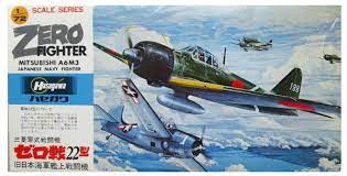 Mitsubishi A6M3 Zero 1/72 Scale Plastic Model Hasegawa A004