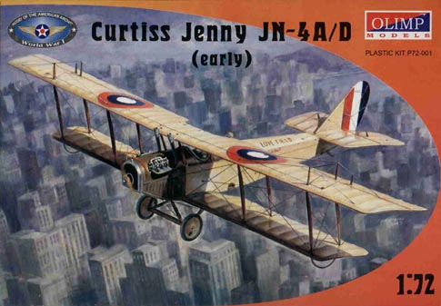 Curtiss JH-4 A/D Jenny Trainer 1/72 Scale Plastic Model Kit  Olimp P72001